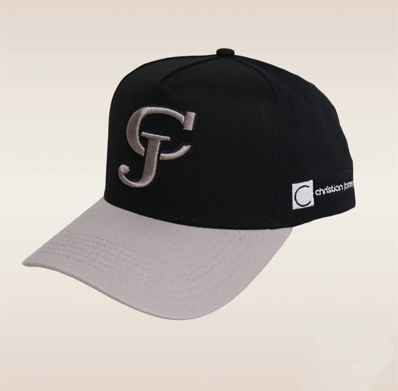 Black & Grey Classic Christian James Snapback. Get yours today!